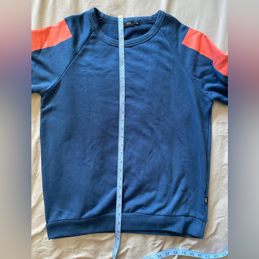 Onia Men's Blue and Orange Sweater size M - Picture 5 of 8